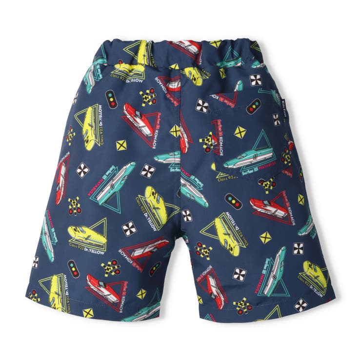 子供服KidsForet(キッズフォーレ)ＪＲ新幹線電車柄スイムパンツ・水着90cm～130cmB3589