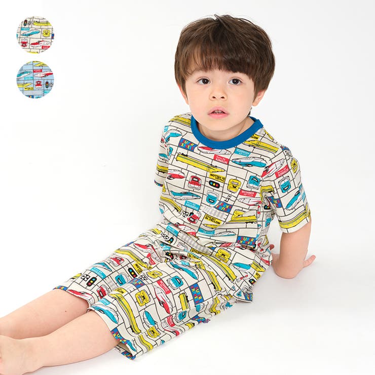 ＪＲ新幹線電車柄半袖パジャマ | こどもの森e-shop | 詳細画像1 