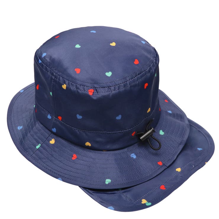 子供服KidsForet(キッズフォーレ)ハート柄撥水ハット・帽子50cm～56cmB4542