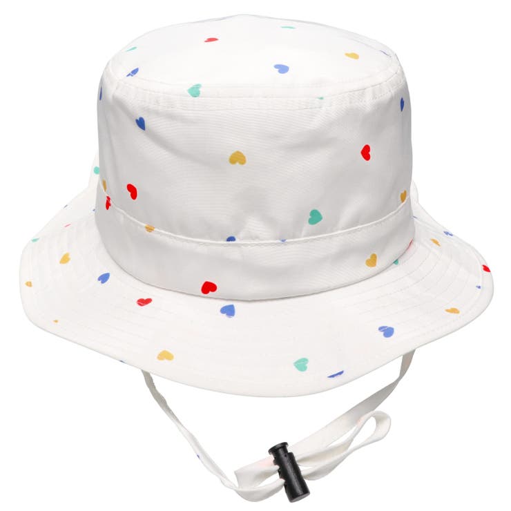 子供服KidsForet(キッズフォーレ)ハート柄撥水ハット・帽子50cm～56cmB4542
