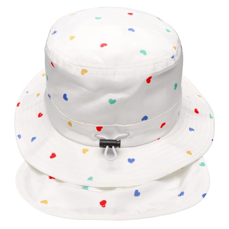 子供服KidsForet(キッズフォーレ)ハート柄撥水ハット・帽子50cm～56cmB4542