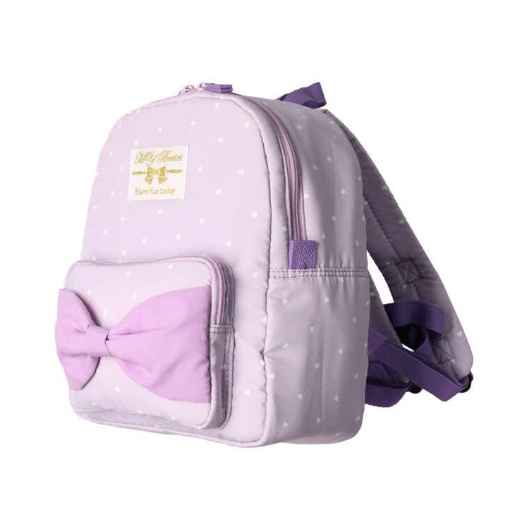 撥水加工リボン付きハート柄リュック[品番：MTIK0010228