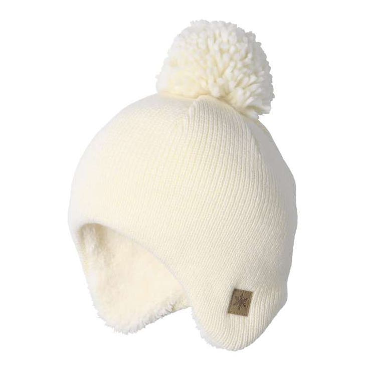 子供服KidsForet(キッズフォーレ)ふわふわ耳付アクリルニット帽・帽子49cm～56cmB5341