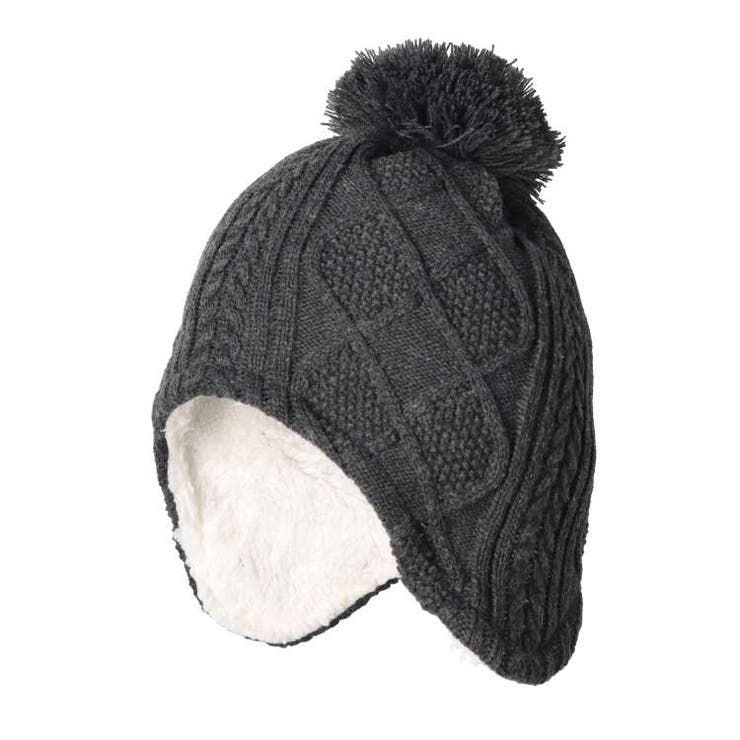 ケーブル編耳付ニット帽・帽子 | こどもの森e-shop | 詳細画像2 