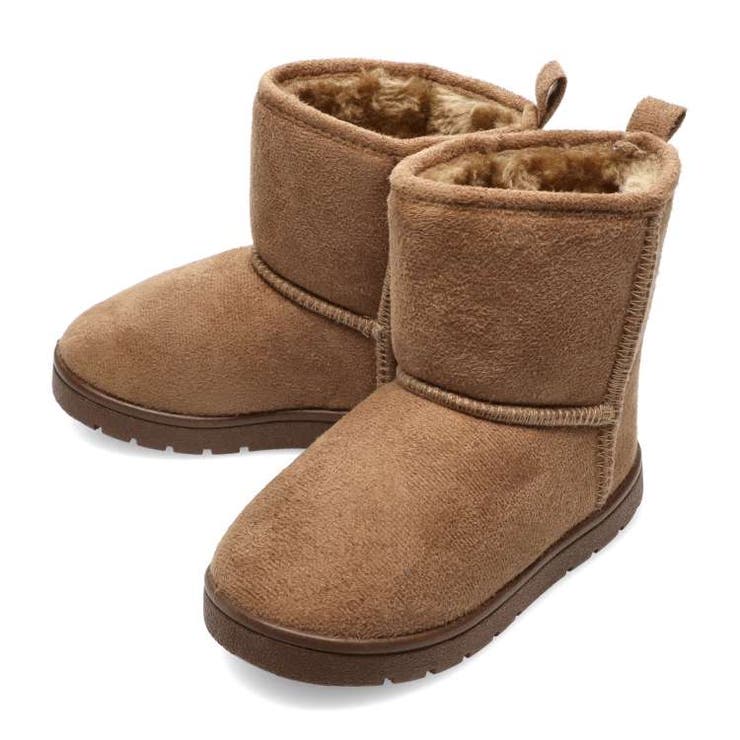 【子供服】KidsForet(キッズフォーレ)ムートン風ブーツ15cm～19cmB53510