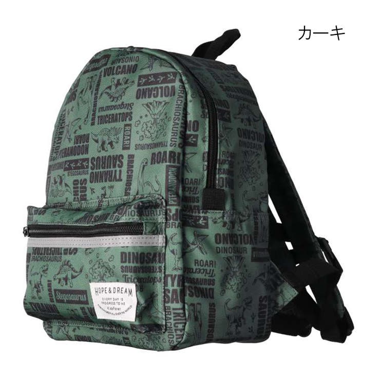 お見舞い 恐竜・ユニコーン総柄撥水機能付きリュック M～LL B53611[品番 リュックサック、デイパック