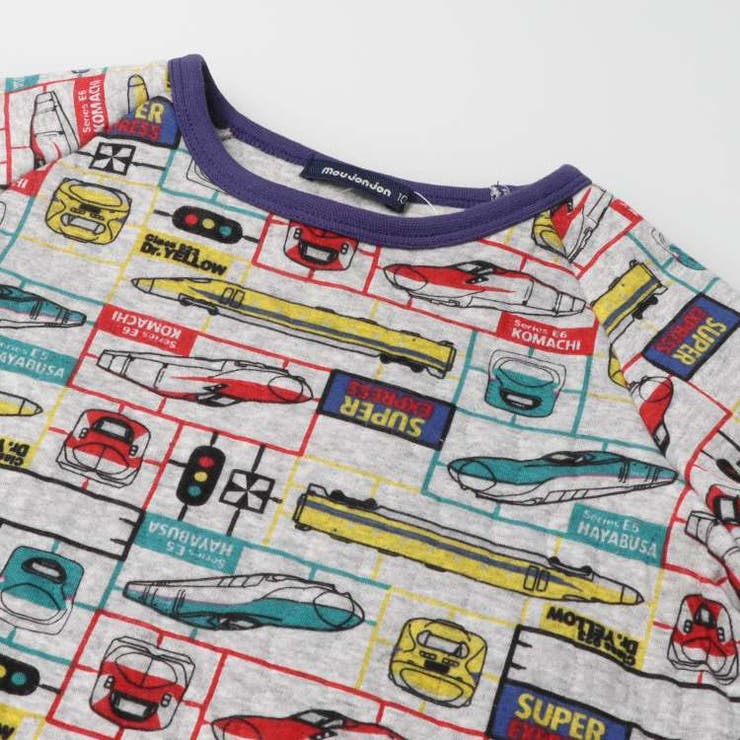 【子供服】moujonjon (ムージョンジョン) JR新幹線電車プラモデル風長… | こどもの森e-shop | 詳細画像6 