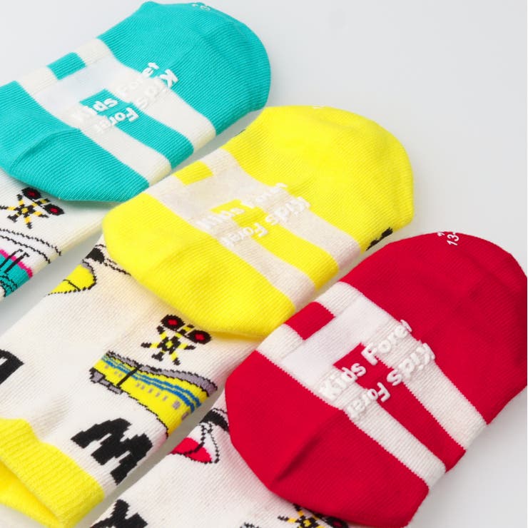 子供服KidsForet(キッズフォーレ)ＪＲ新幹線電車クルーソックス・靴下14cm～20cmB5538