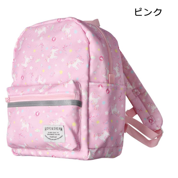 子供服KidsForet(キッズフォーレ)ユニコーン・恐竜総柄ポリオックスリュックM～LLB5561