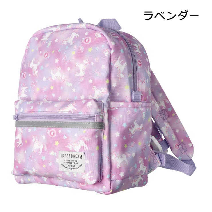 子供服KidsForet(キッズフォーレ)ユニコーン・恐竜総柄ポリオックスリュックM～LLB5561