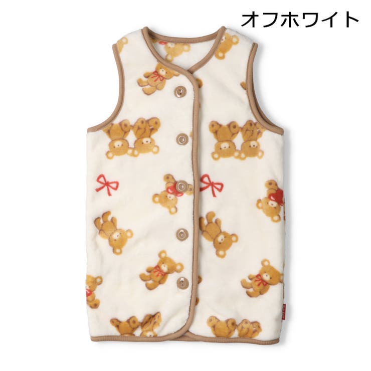 くま・恐竜柄ボアスリーパー | こどもの森e-shop | 詳細画像2 