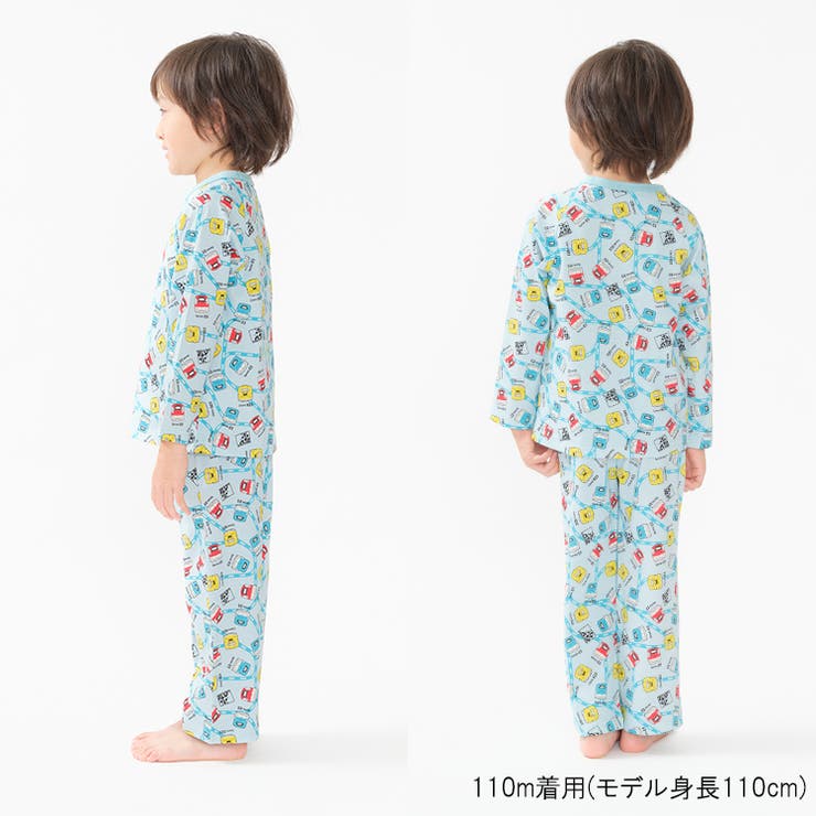 ＪＲ新幹線電車総柄長袖パジャマ | こどもの森e-shop | 詳細画像12 
