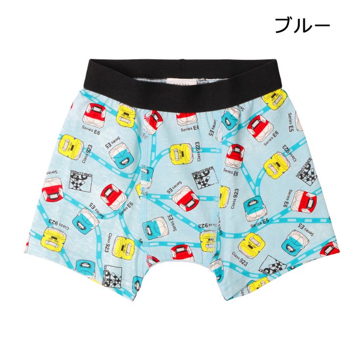 子供服KidsForet(キッズフォーレ)ＪＲ新幹線電車総柄ボクサーパンツ・下着100cm～130cmB5579
