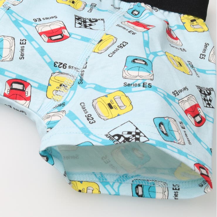 子供服KidsForet(キッズフォーレ)ＪＲ新幹線電車総柄ボクサーパンツ・下着100cm～130cmB5579