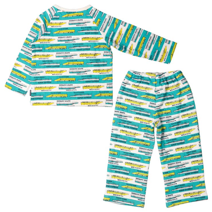 ＪＲ新幹線電車総柄キルト長袖パジャマ | こどもの森e-shop | 詳細画像3 