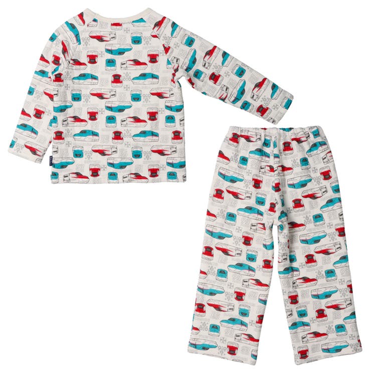 子供服KidsForet(キッズフォーレ)ＪＲ新幹線電車総柄キルトパジャマ90cm～140cmB5579