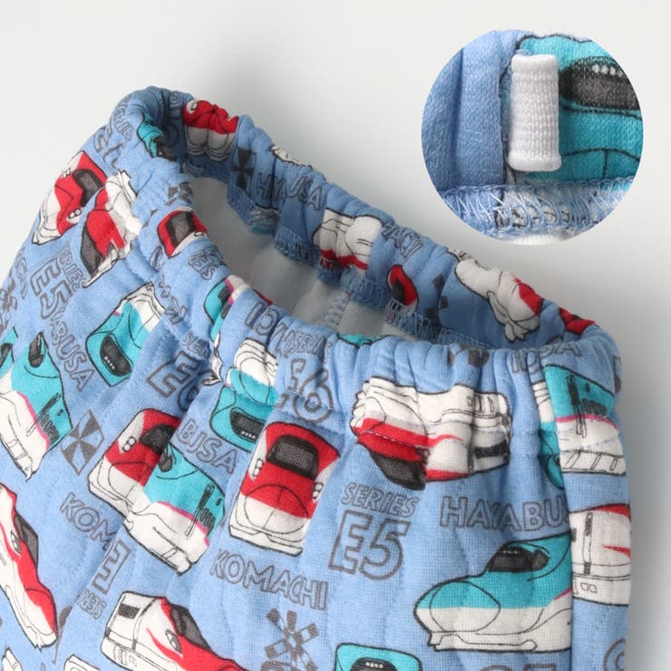 子供服KidsForet(キッズフォーレ)ＪＲ新幹線電車総柄キルトパジャマ90cm～140cmB5579
