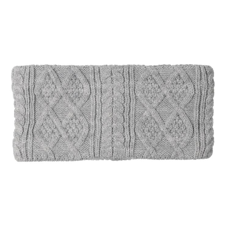 グレー | ケーブル編スヌード・ネックウォーマー | こどもの森e-shop