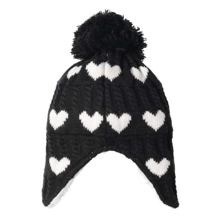 ハート柄耳付アクリルニット帽・帽子 | こどもの森e-shop | 詳細画像5 