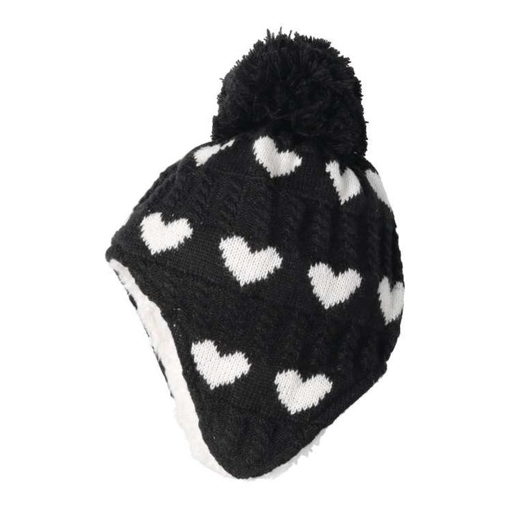 ハート柄耳付アクリルニット帽・帽子 | こどもの森e-shop | 詳細画像6 