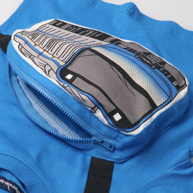 moujonjon(ムージョンジョン)在来線電車ウエストポーチ半袖Ｔシャツ90cmF30875