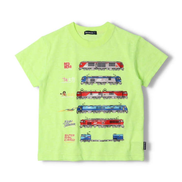 【子供服】moujonjon(ムージョンジョン)日本製JR貨物電車大集合半袖Tシャツ90cm～130cmF32812