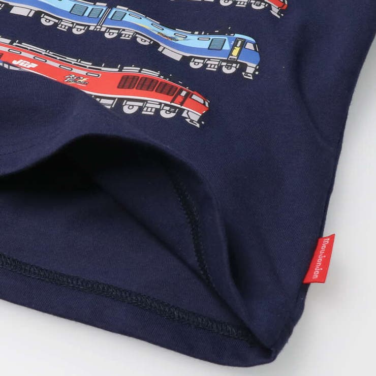 【子供服】moujonjon(ムージョンジョン)日本製JR貨物電車大集合半袖Tシャツ90cm～130cmF32812