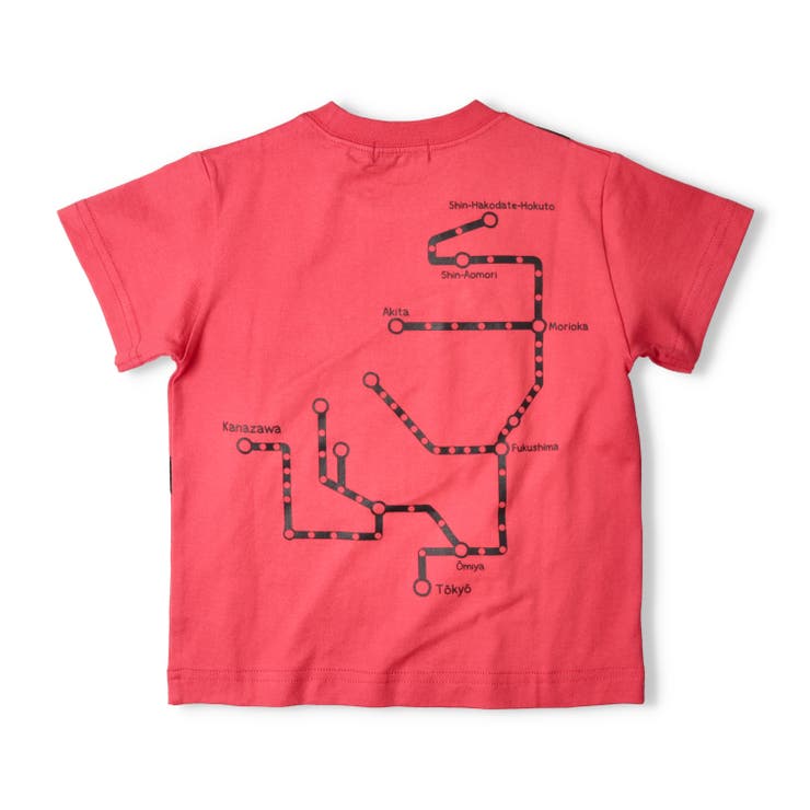 子供服 moujonjon JR新幹線電車ボディーバック風半袖Tシャツ | こどもの森e-shop | 詳細画像4 
