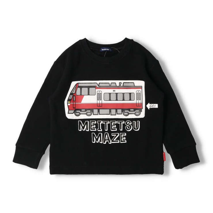 名鉄電車迷路プリント裏毛トレーナー | こどもの森e-shop | 詳細画像2 
