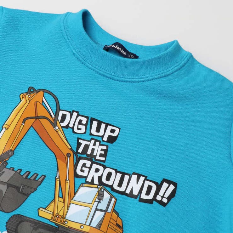 働く車のびぽか裏起毛トレーナー・スウェット[品番：MTIK0010529