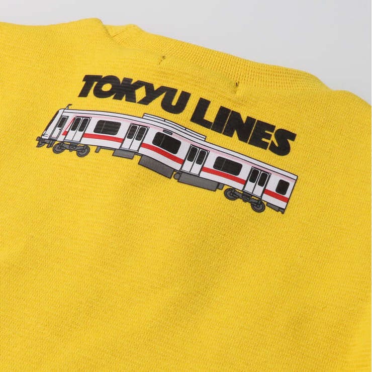 日本製東急電鉄路線図電車プリント長袖Ｔシャツ・ロンT | こどもの森e-shop | 詳細画像6 