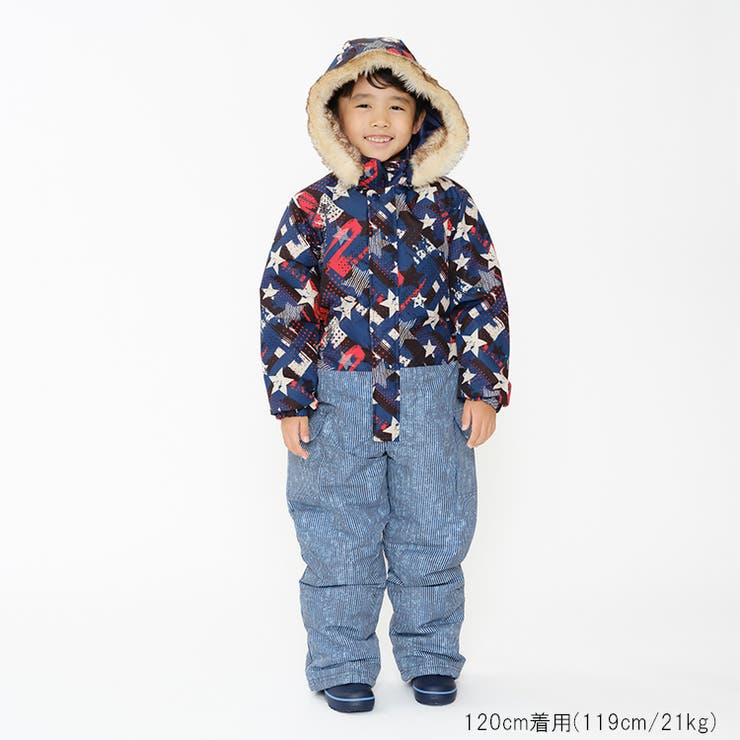 星ヒッコリー柄切替スノーコンビ | こどもの森e-shop | 詳細画像12 