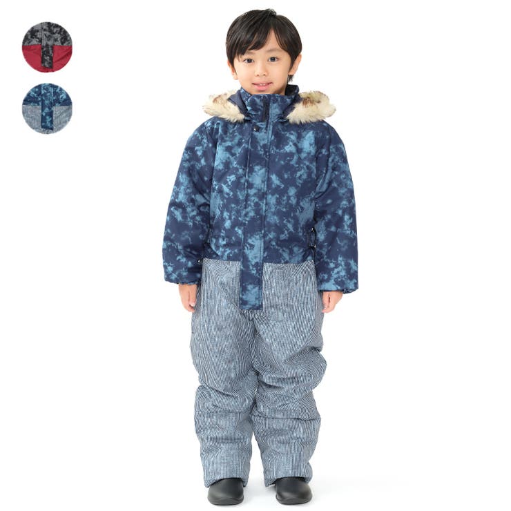 タイダイ風柄切替スノーコンビ | こどもの森e-shop | 詳細画像1 