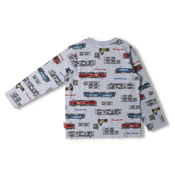 moujonjon 日本製JR貨物電車総柄長袖Ｔシャツ 90cm[品番：MTIK0004096]｜こどもの森e-shop（コドモノモリイーショップ）の キッズファッション通販｜SHOPLIST（ショップリスト）