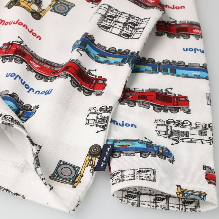 moujonjon 日本製JR貨物電車総柄長袖Ｔシャツ 90cm[品番：MTIK0004096]｜こどもの森e-shop（コドモノモリイーショップ）の キッズファッション通販｜SHOPLIST（ショップリスト）