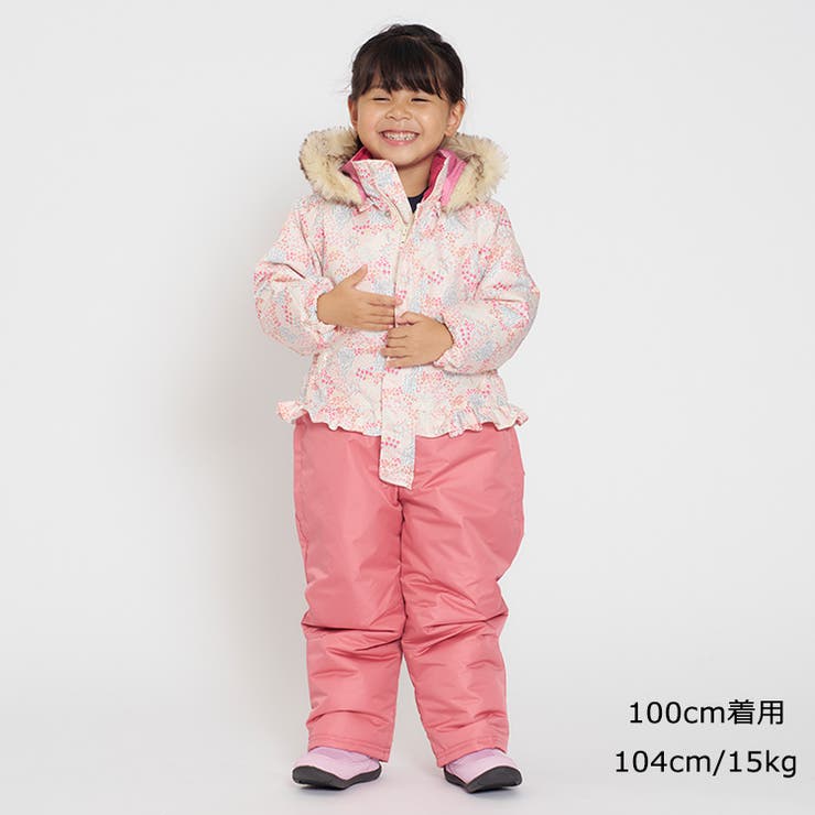 新品100.110 小花柄スノーコンビ・ジャンプスーツ 新品90 小花柄ジャンプスーツ・スノーコンビ 仰々しい