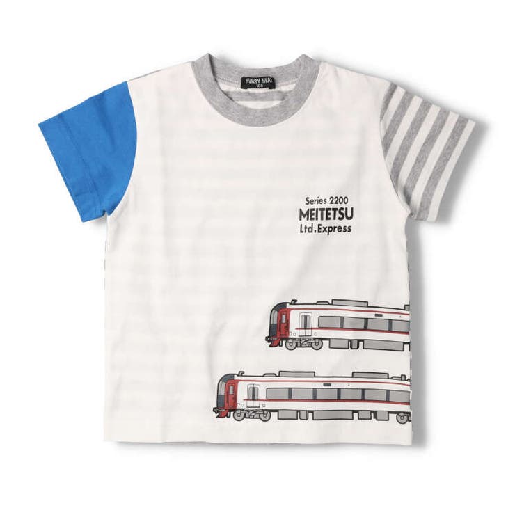 HungryHeart(ハングリーハート)名鉄電車ボーダー配色半袖Ｔシャツ90cm～K30830