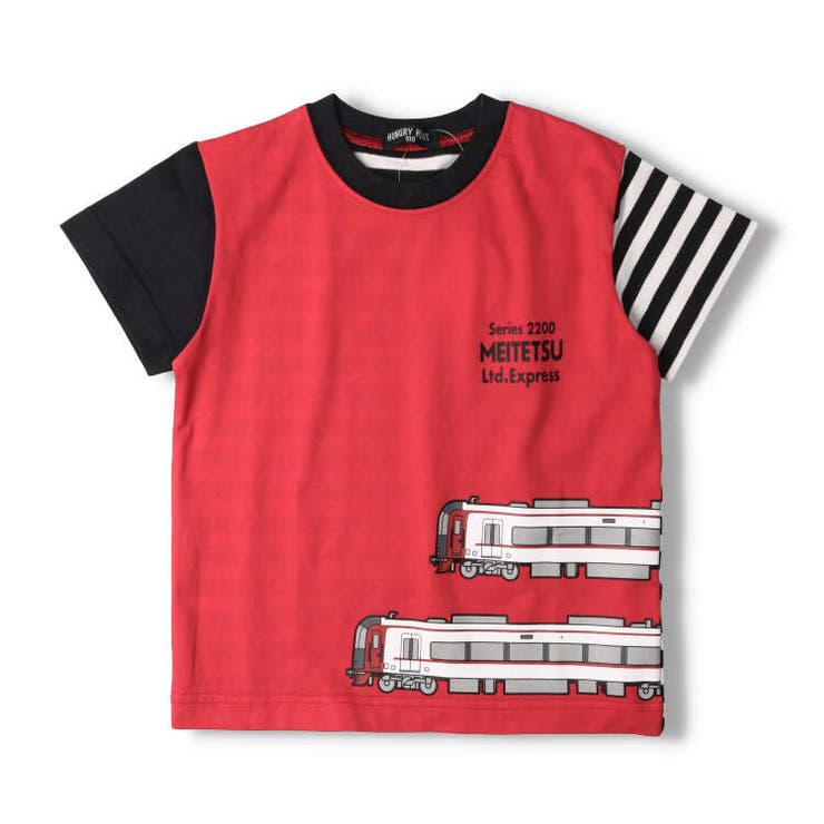 HungryHeart(ハングリーハート)名鉄電車ボーダー配色半袖Ｔシャツ90cm～K30830