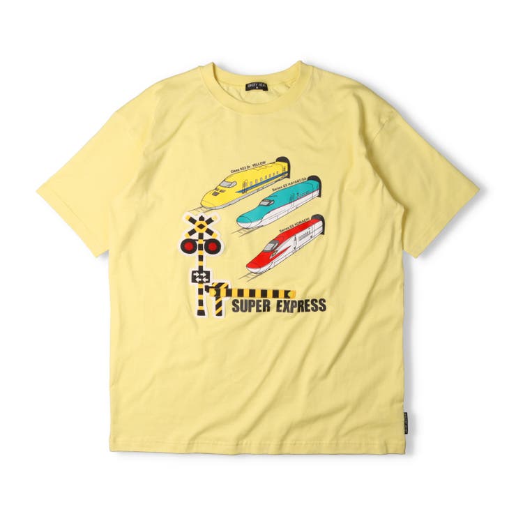 子供服HungryHeart(ハングリーハート)大人用JR新幹線電車仕掛け半袖ＴシャツM，LK3484