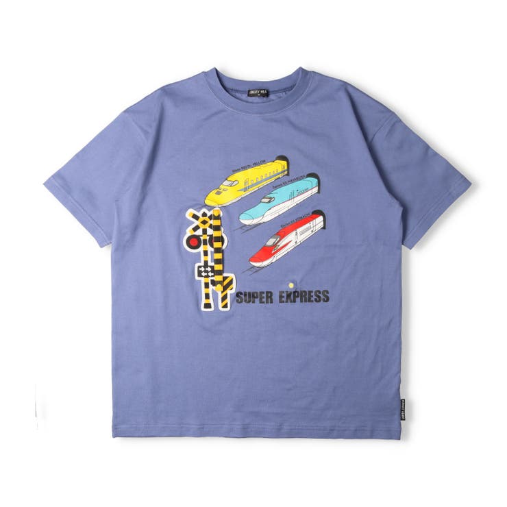 子供服HungryHeart(ハングリーハート)大人用JR新幹線電車仕掛け半袖ＴシャツM，LK3484