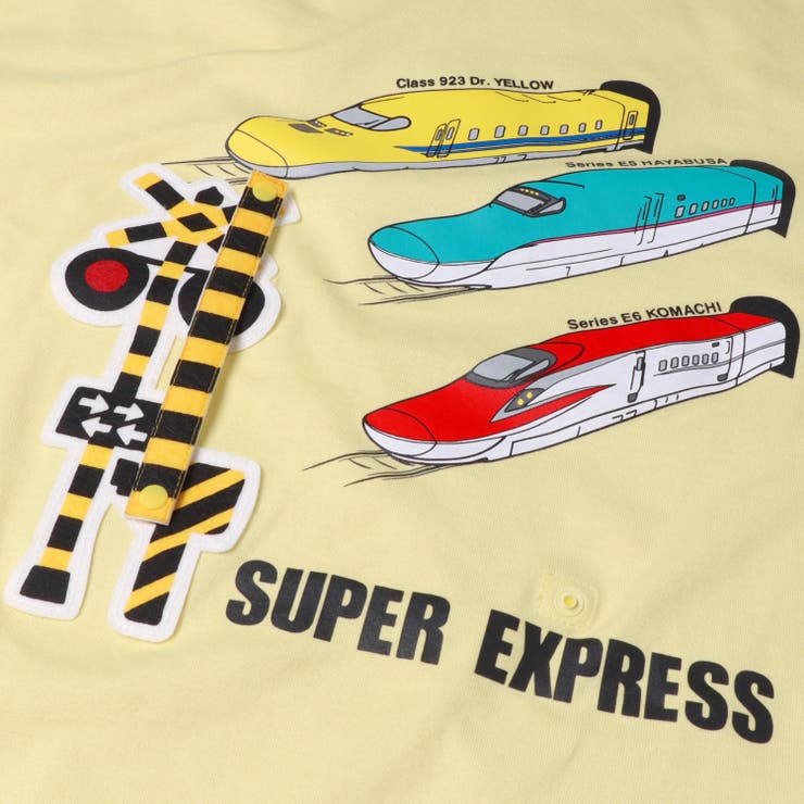子供服HungryHeart(ハングリーハート)大人用JR新幹線電車仕掛け半袖ＴシャツM，LK3484
