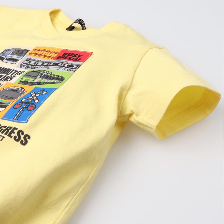 子供服HungryHeart(ハングリーハート)JR在来線電車アップリケ半袖Ｔシャツ90cm～130cmK3485