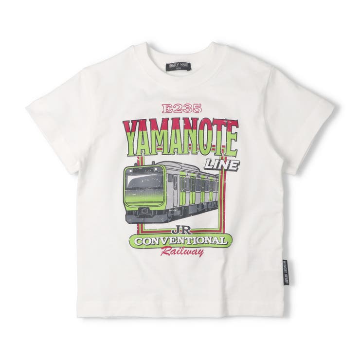ホワイト | 山手線電車プリント半袖Tシャツ | こどもの森e-shop