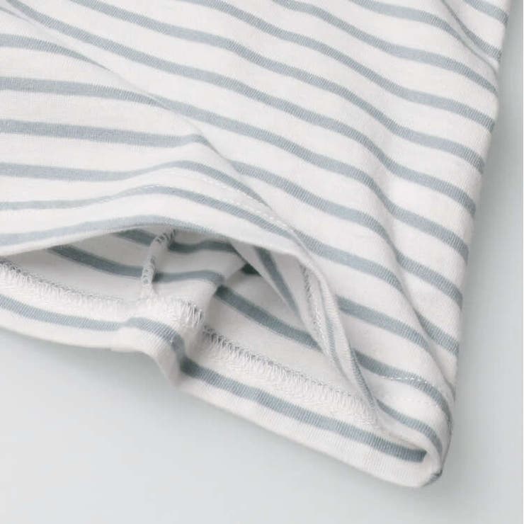 レース付きボーダー半袖Ｔシャツ 80cm～130cm K42801 | こどもの森e-shop | 詳細画像7 