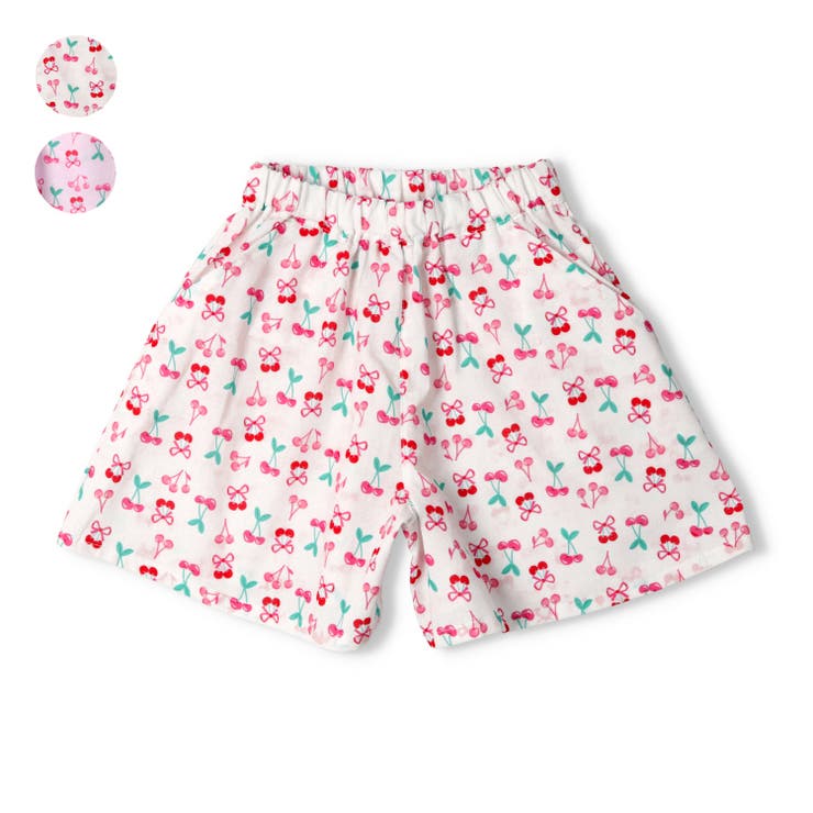 さくらんぼ柄キュロットパンツ | こどもの森e-shop | 詳細画像1 