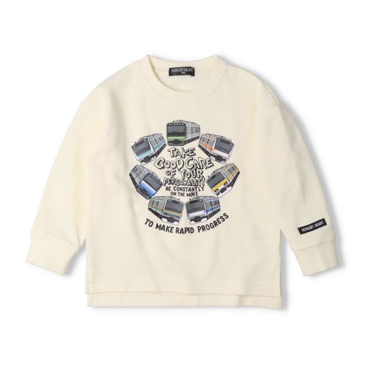 オフホワイト | JR在来線電車裏毛トレーナー | こどもの森e-shop