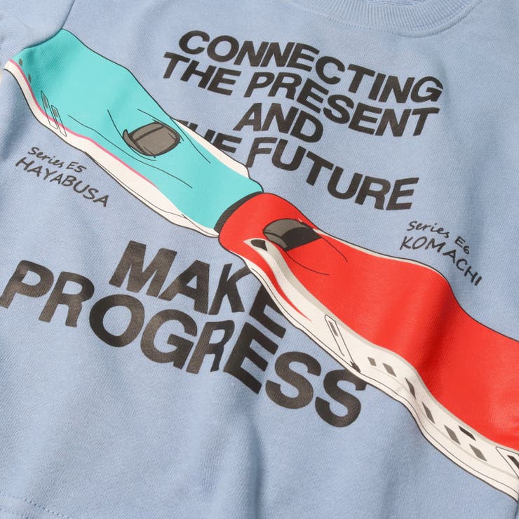 JR新幹線電車連結プリント裏毛トレーナー | こどもの森e-shop | 詳細画像4 