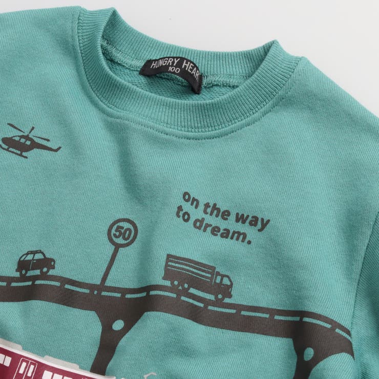 阪急電車風景プリント裏毛トレーナー | こどもの森e-shop | 詳細画像3 