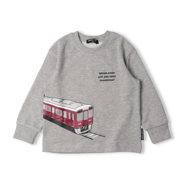 グレー | 阪急電車プリント裏毛トレーナー | こどもの森e-shop