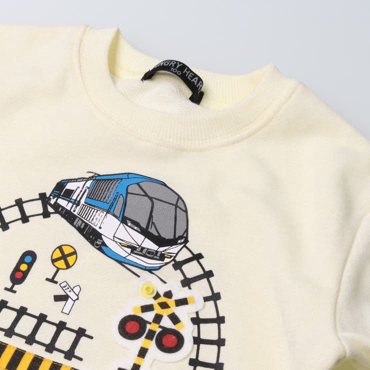 近鉄電車踏切仕掛け裏毛トレーナー | こどもの森e-shop | 詳細画像4 